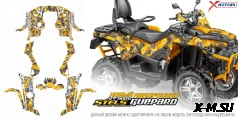 Наклейки на квадроцикл (комплект наклеек) для ATV STELS GUEPARD