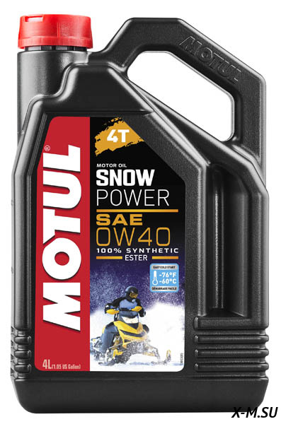 Масло снегоходное MOTUL Snowpower 4T 0W-40 4 L Масло снегоходное MOTUL Snowpower 4T 0W-40 4 L
