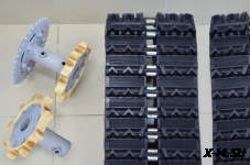 КОМПЛЕКТ РЕЗИНОВЫХ ГУСЕНИЦ КОЙРА (ПР-ВО COMPOSIT) С ПРИВОДНЫМИ БАРАБАНАМИ