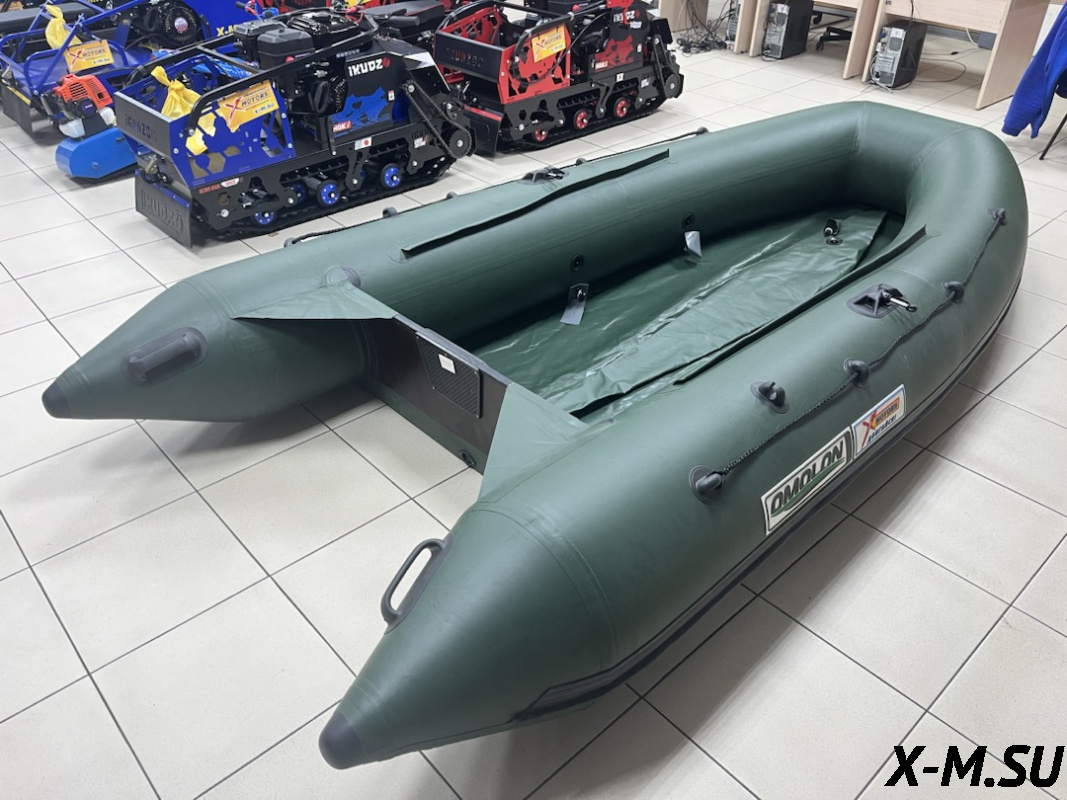Лодка X-MOTORS "OMOLON A-340 DP" SLDK Б/У Лодка X-MOTORS "OMOLON A-340 DP" SLDK Б/У