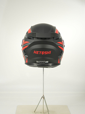 Шлем интеграл HETOSHI FF938 double visor Цв.Черно-красный Матовый р.L