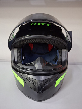 Шлем интеграл HETOSHI XD1-225 цв. Черно-зеленый  р. M