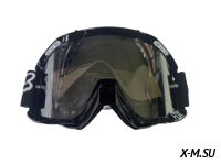 Очки мотокросс FOX XD3-69 коробка цв. оправы Черный цв. стекла Серый 