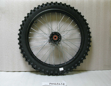 Колесо переднее в сборе 1.60x17 с покрышкой 70/100-17 PH10-125,-140,-150  307007