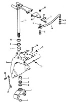 Поворотный кронштейн (S/N: 0D182000 и выше) 2-Х ТАКТНОГО ПЛМ MERCURY 60 Серийный номер от 0D000750 до 0G290584