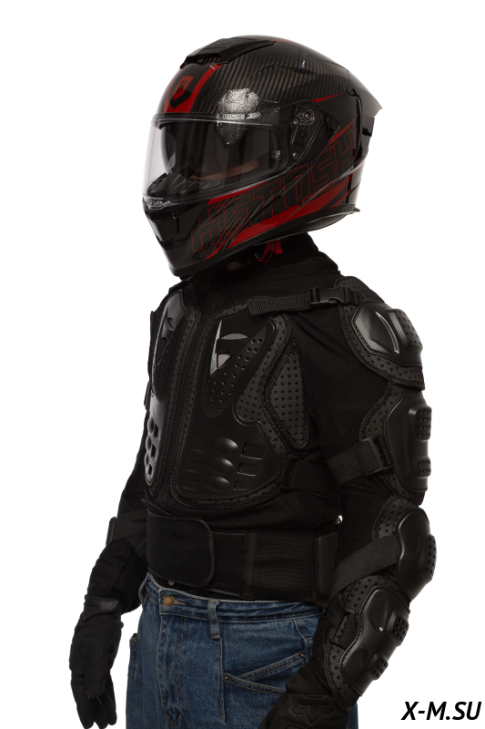 Шлем интеграл карбоновый HETOSHI FF936S CARBON RED WHITE р.XL